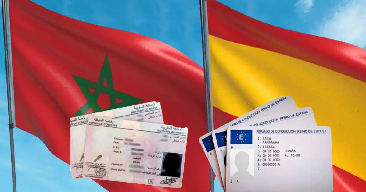 permis de conduire marocains et espagnols
